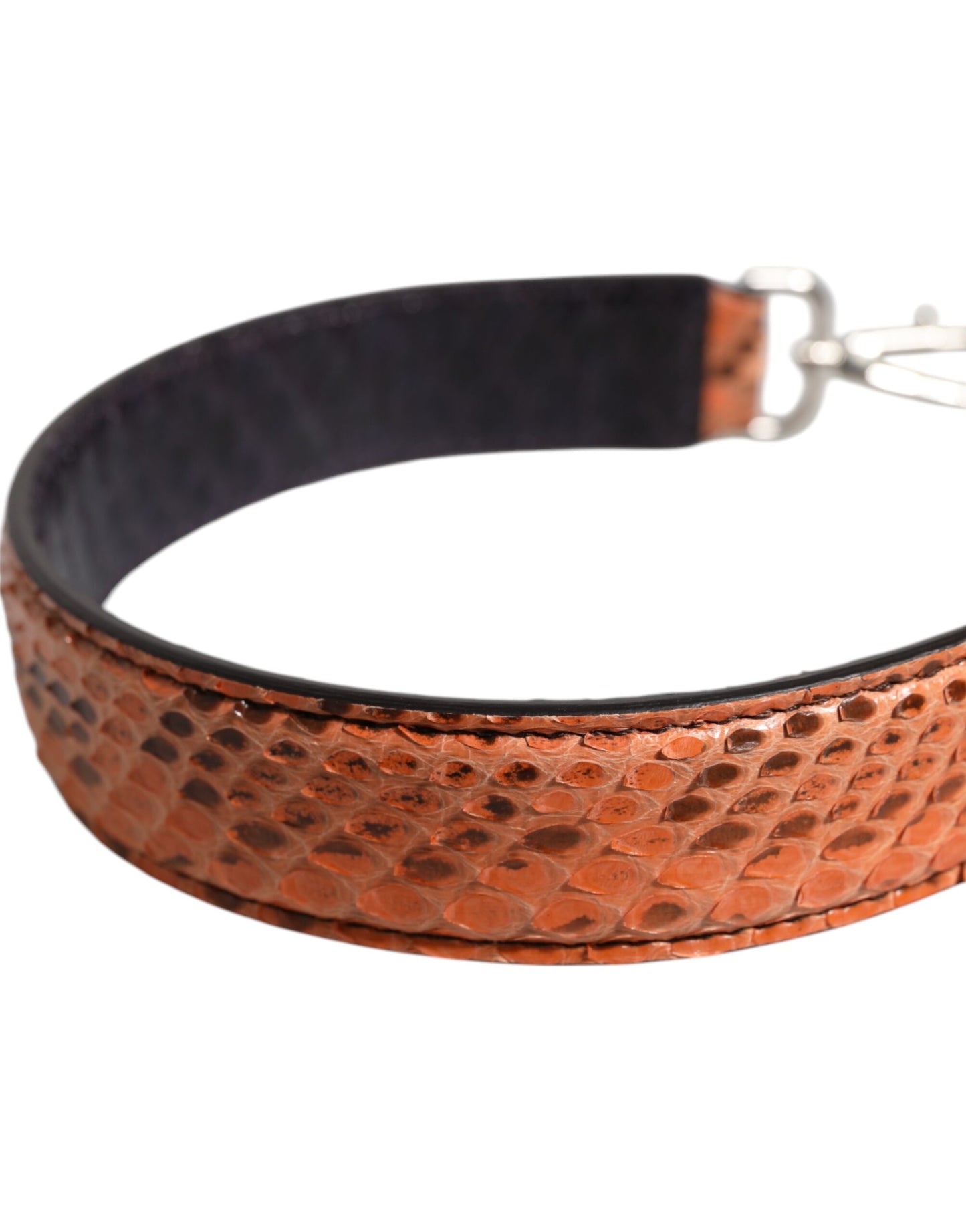 Dolce & Gabbana Black Beige Exotic Leather Bag Shoulder Strap Curated Luxury Accessories by Orvyn