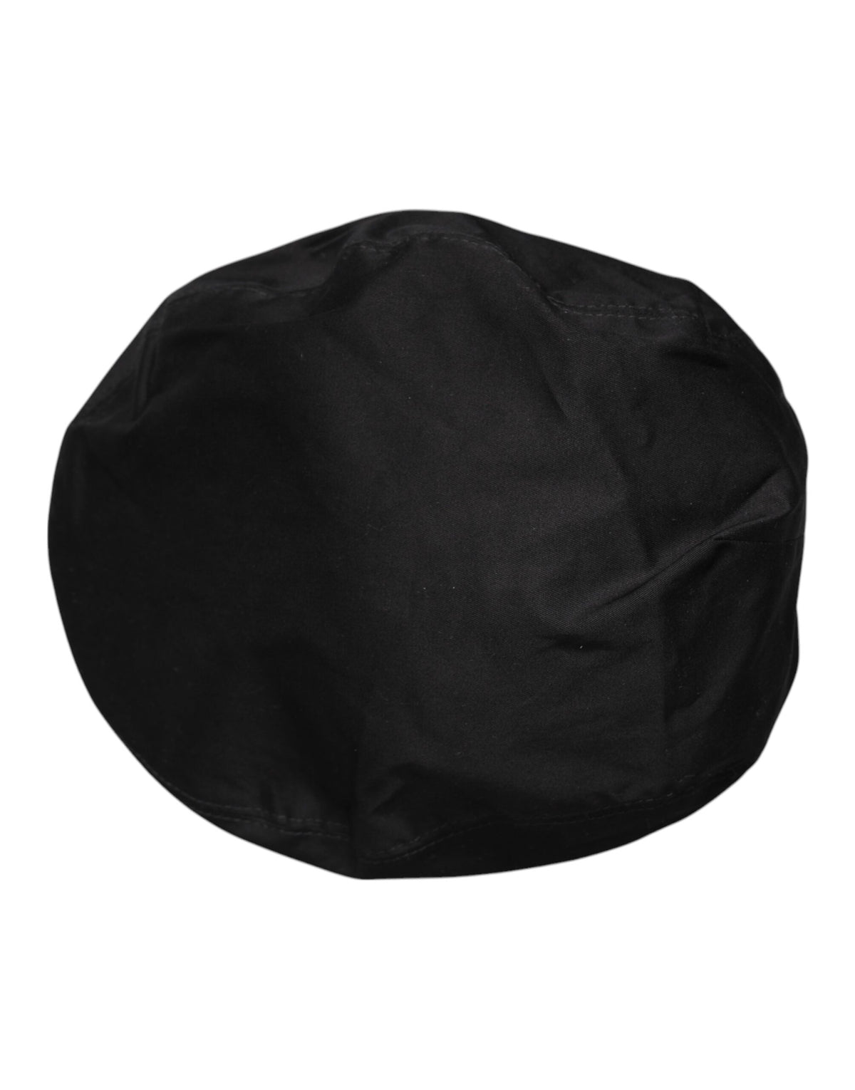 Dolce & Gabbana Black Cotton Newsboy Capello Cabbie Hat schwarz