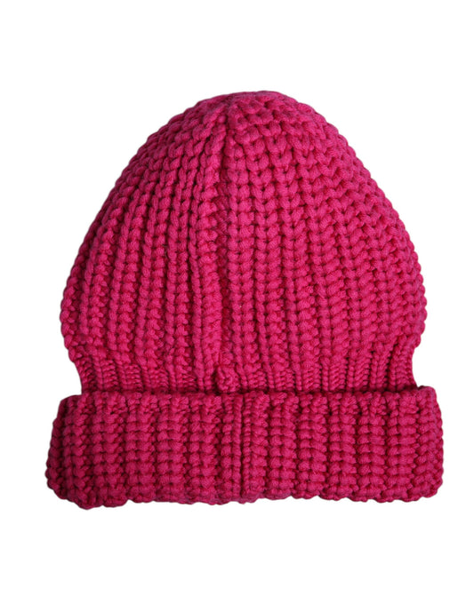 Dolce & Gabbana Pink Solid Wool Knitted Winter Beanie Hat Curated Luxury Accessories by Orvyn