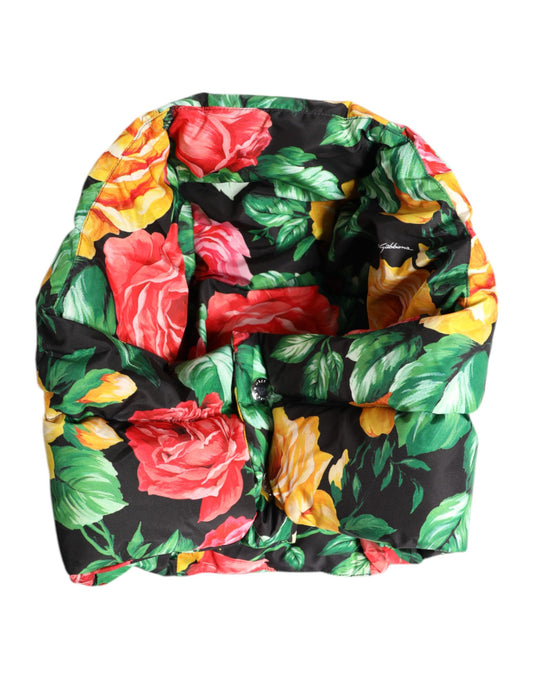 Dolce & Gabbana Multicolor Floral Print Whole Head Wrap Hat Curated Luxury Accessories by Orvyn