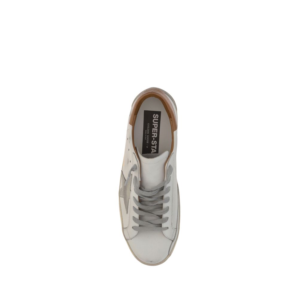 Golden Goose White Leather Superstar Sneakers weiss