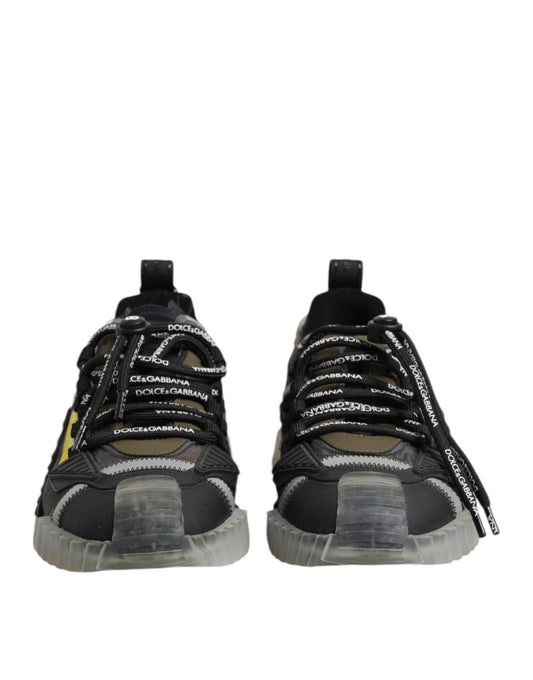 Dolce & Gabbana Multicolor Lace Up Low Top NS1 Sneakers Shoes Curated Luxury Accessories by Orvyn
