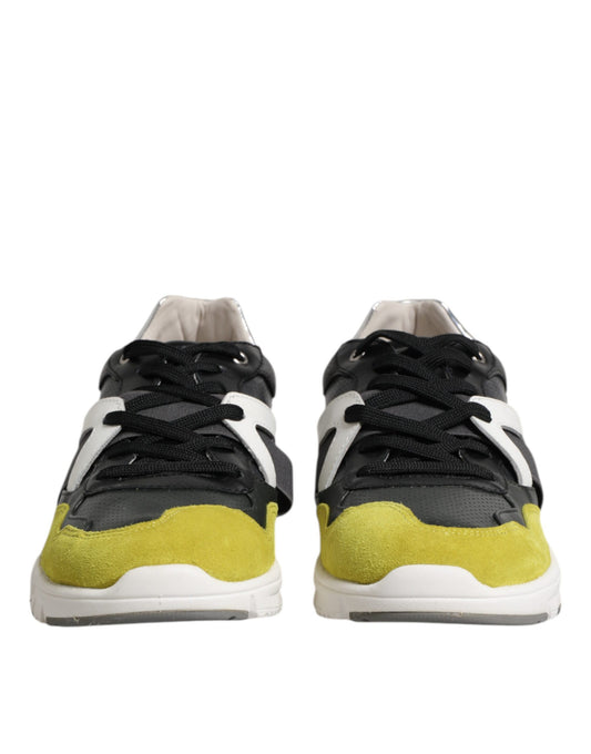 Dolce & Gabbana Multicolor Lace Up Low Top Men Sneakers Shoes Curated Luxury Accessories by Orvyn