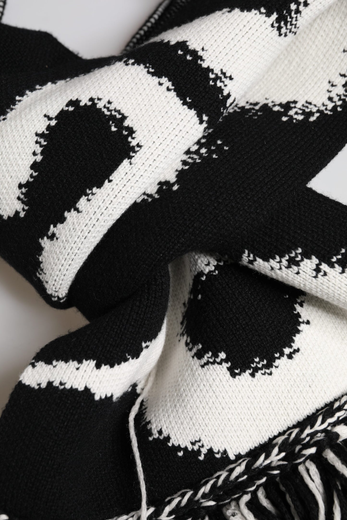 Dolce & Gabbana Black Logo Neck Warmer Wrap Men Shawl Scarf Curated Luxury Accessories by Orvyn