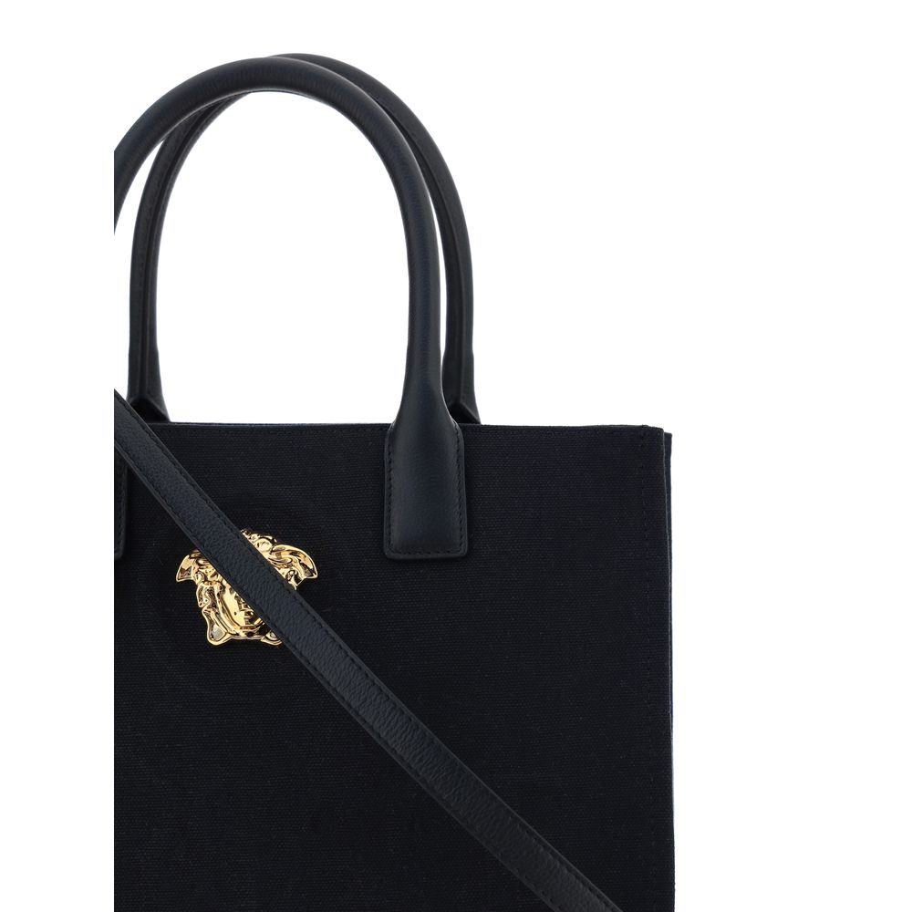 Versace Black Cotton Shoulder Bag Curated Luxury Accessories by Orvyn