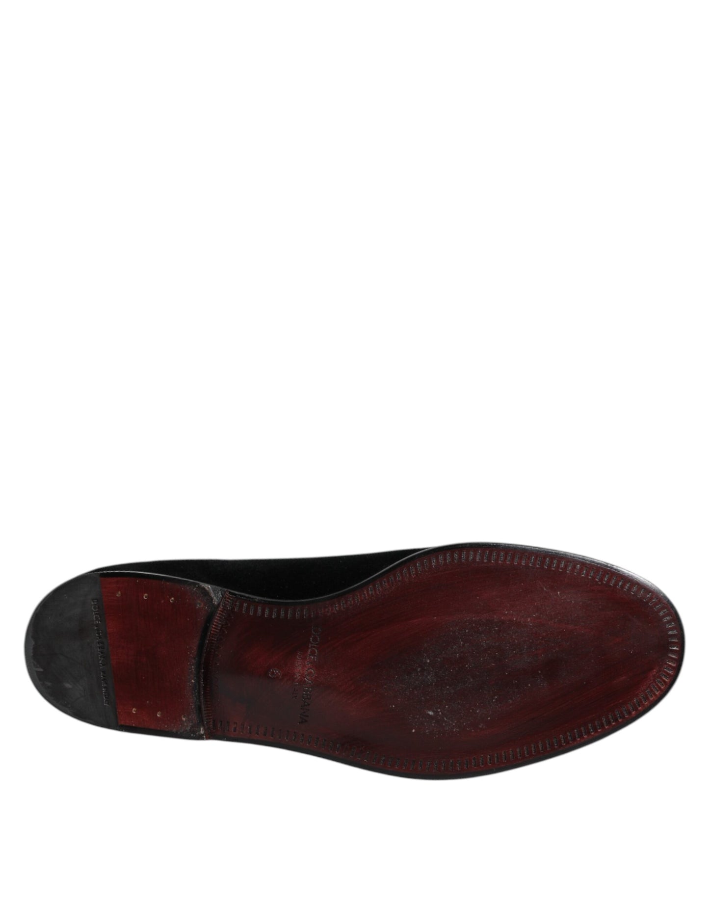 Dolce & Gabbana Black Velvet Slip On Loafers Formal Shoes Curated Luxury Accessories by Orvyn