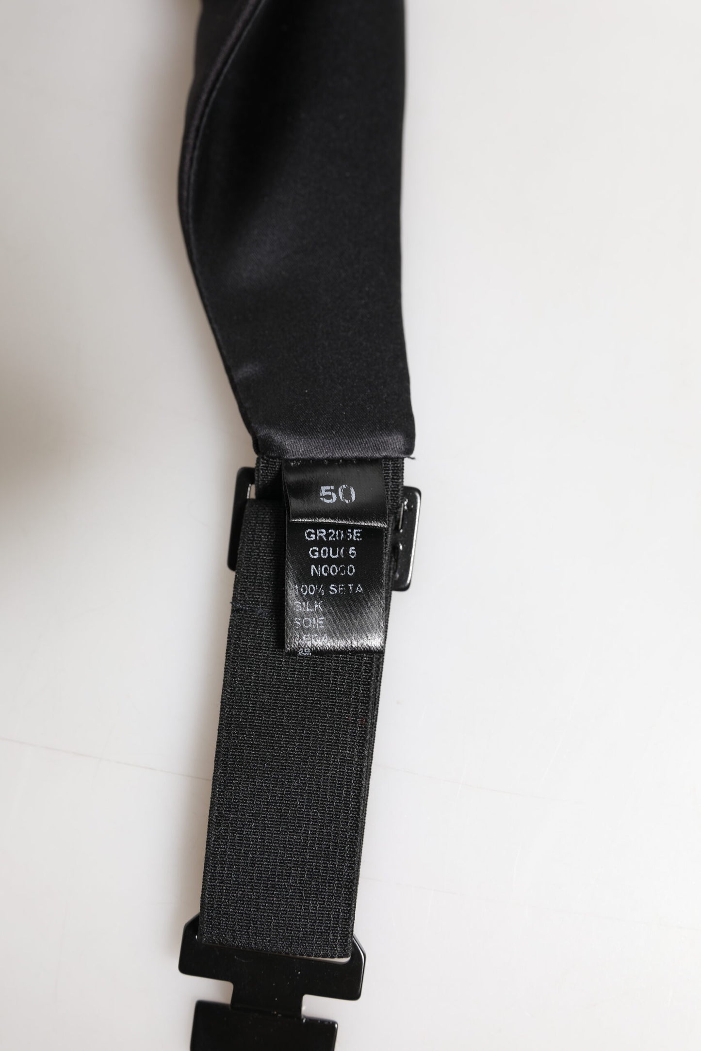 Dolce & Gabbana Black Men 100% Silk Belt Wide Waist Cummerbund Curated Luxury Accessories by Orvyn