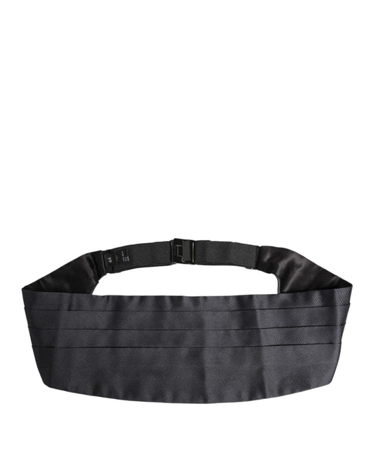Dolce & Gabbana Dark Blue 100% Silk Belt Waist Cummerbund marineblau