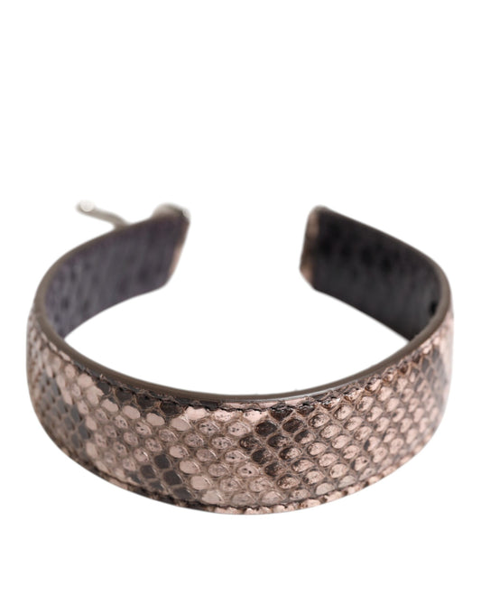 Dolce & Gabbana Brown Exotic Leather Handbag Accessory Shoulder Strap Curated Luxury Accessories by Orvyn