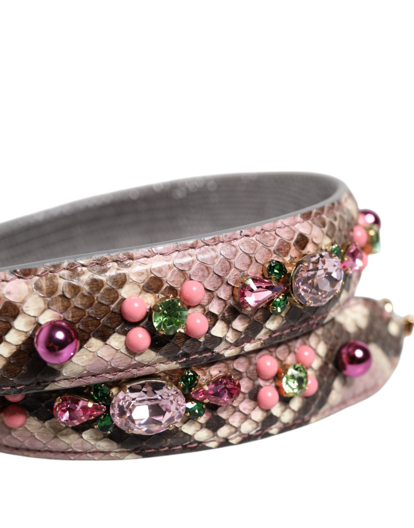 Dolce & Gabbana Multicolor Embellished Handbag Shoulder Strap Curated Luxury Accessories by Orvyn