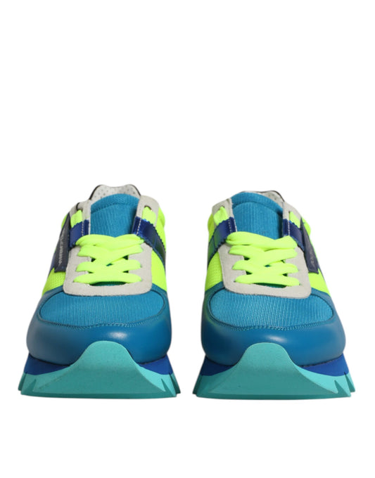 Dolce & Gabbana Multicolor Leather Low Top Men Sneakers Shoes Curated Luxury Accessories by Orvyn
