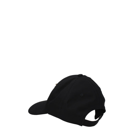Burberry Black Cotton Cap (Baseball Hat) Curated Luxury Accessories by Orvyn