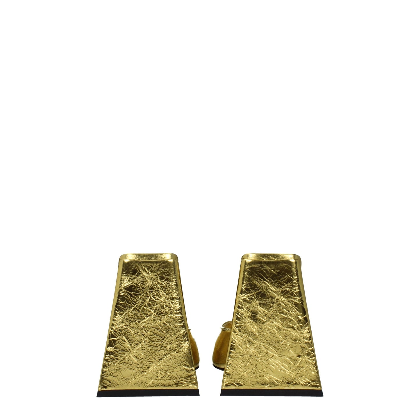 The Attico Gold Leather Platform Sandals Curated Luxury Accessories by Orvyn