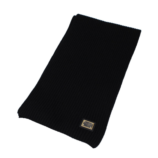 Dolce & Gabbana Black Cashmere Scarf Curated Luxury Accessories by Orvyn