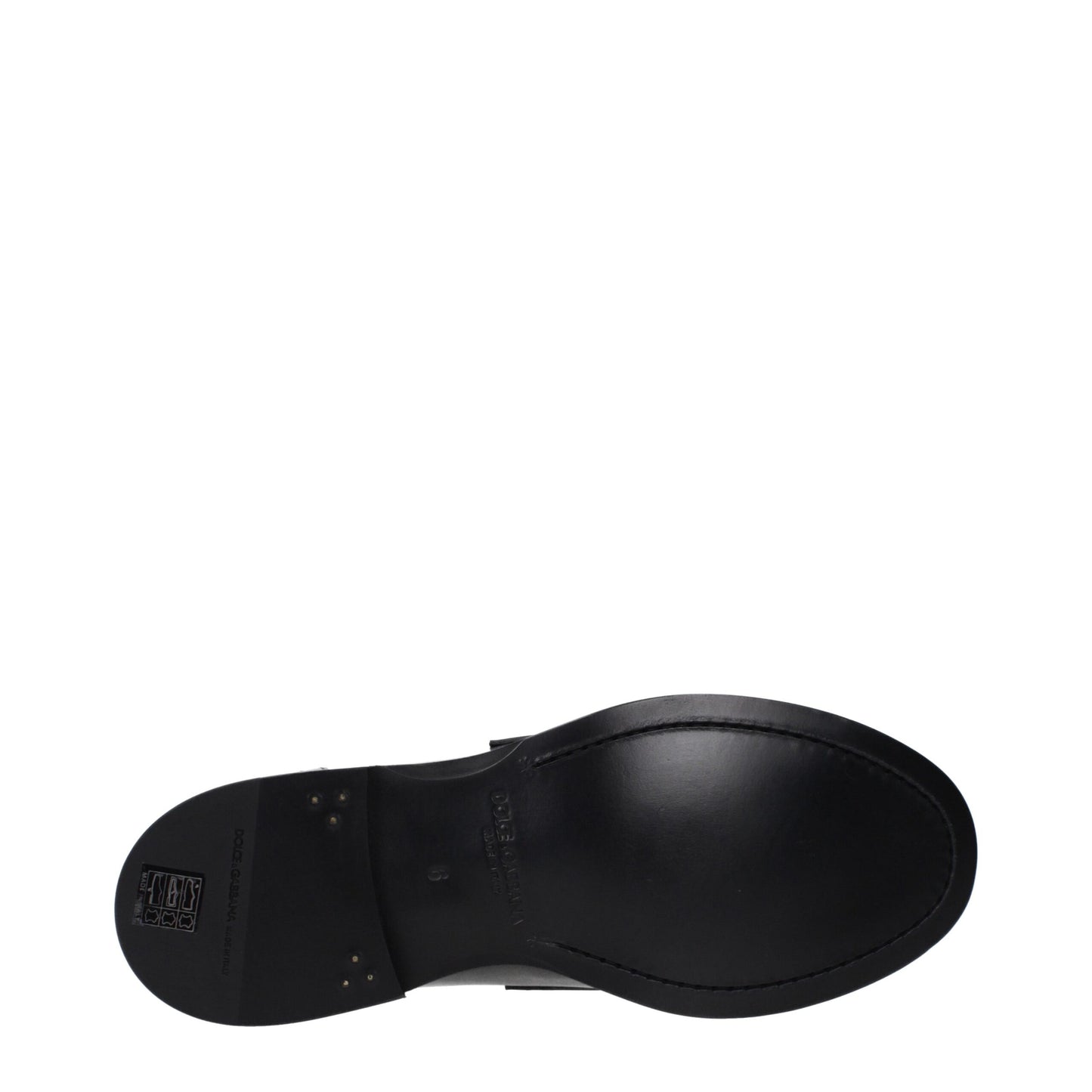 Dolce & Gabbana Black Leather Slip-On Loafers Curated Luxury Accessories by Orvyn
