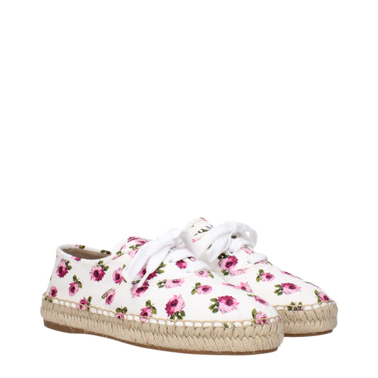 Prada White Fabric Espadrilles Curated Luxury Accessories by Orvyn