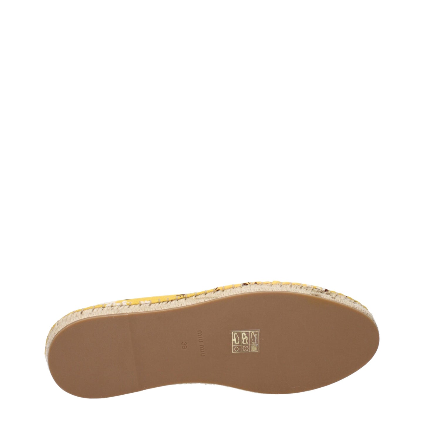 Miu Miu Yellow Fabric Espadrilles Curated Luxury Accessories by Orvyn