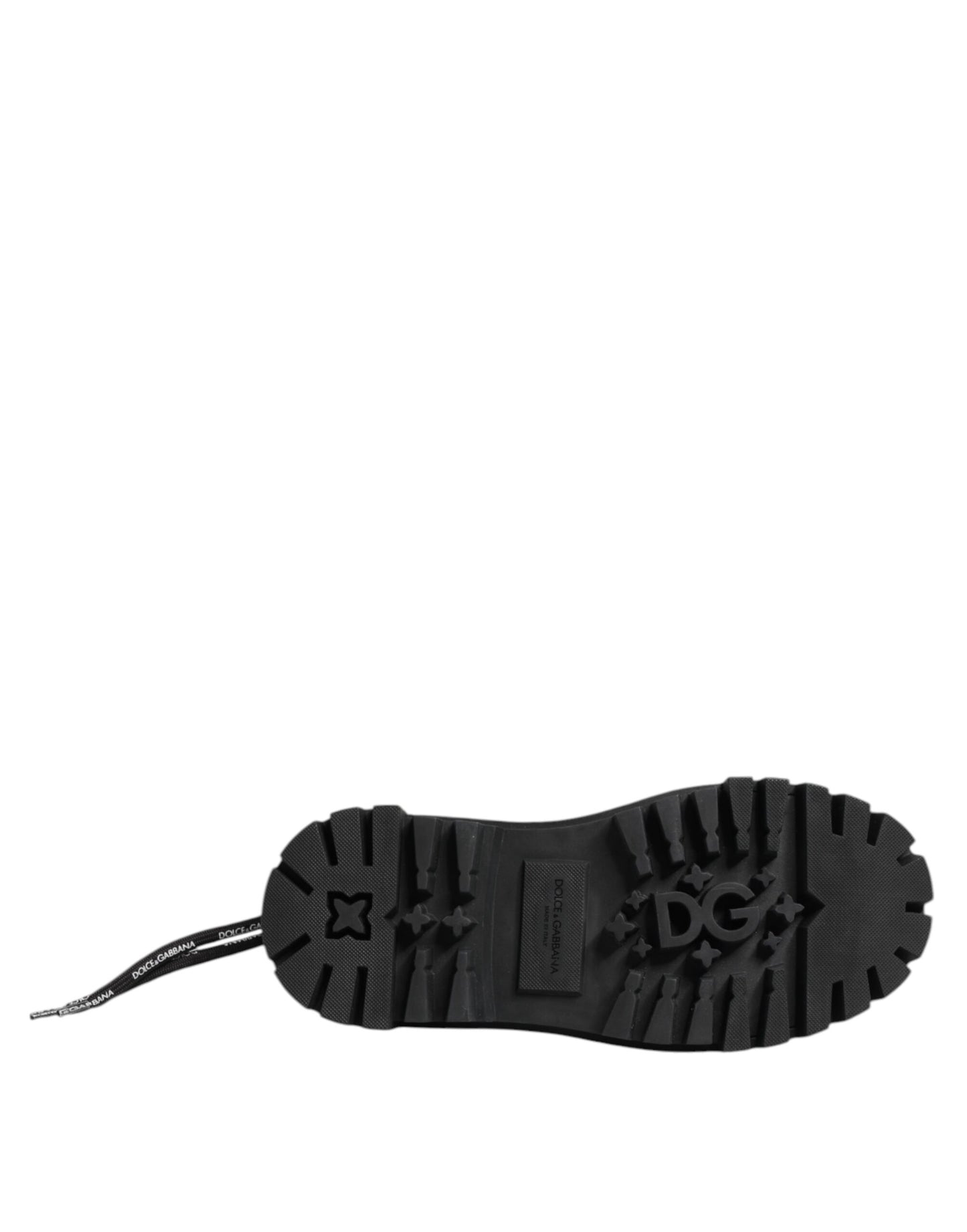Dolce & Gabbana Black Low Top Lace Up Trekking Sneakers Shoes Curated Luxury Accessories by Orvyn