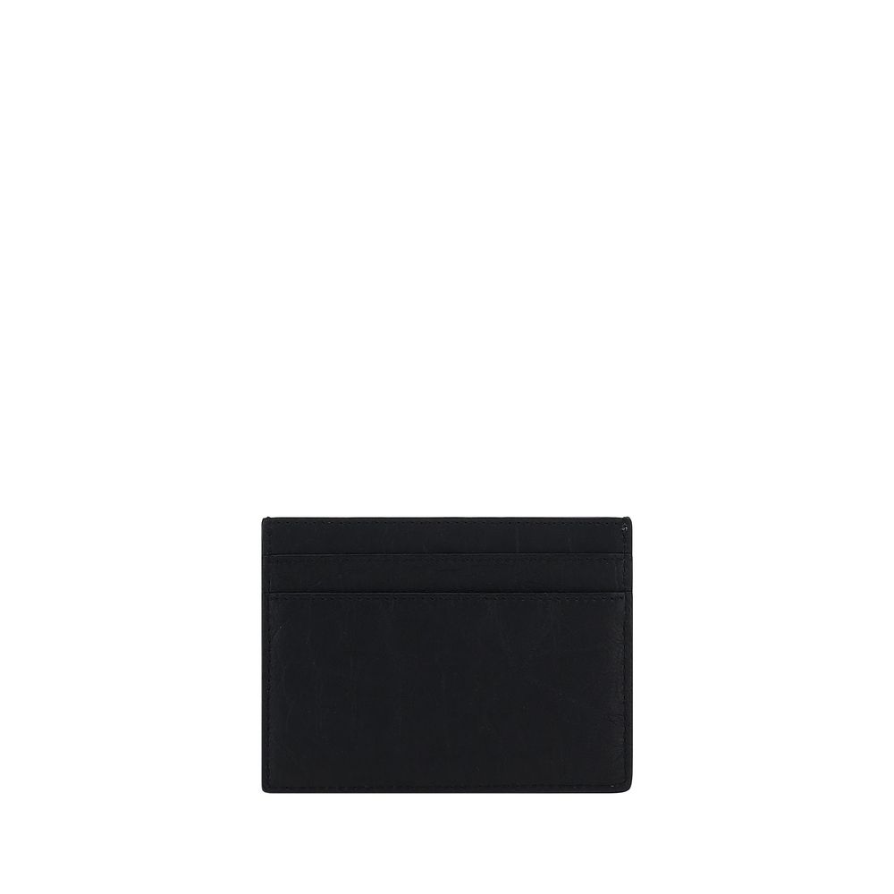 Saint Laurent Black Leather Cardholder Wallet Curated Luxury Accessories by Orvyn