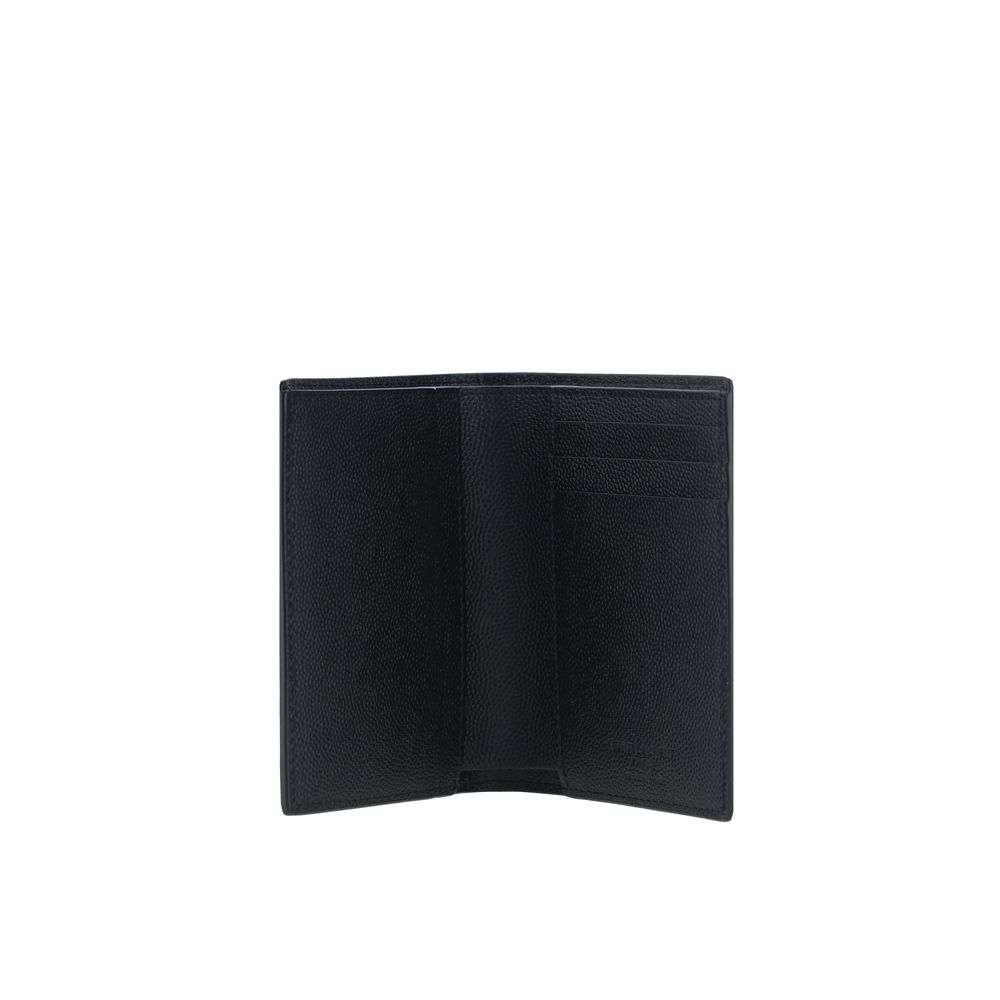 Saint Laurent Black Embossed Leather Wallet Curated Luxury Accessories by Orvyn