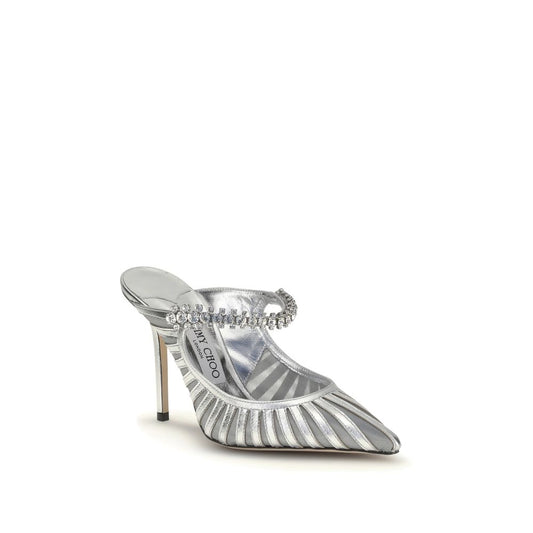 Jimmy Choo Silver Leather High Heel Pumps Curated Luxury Accessories by Orvyn