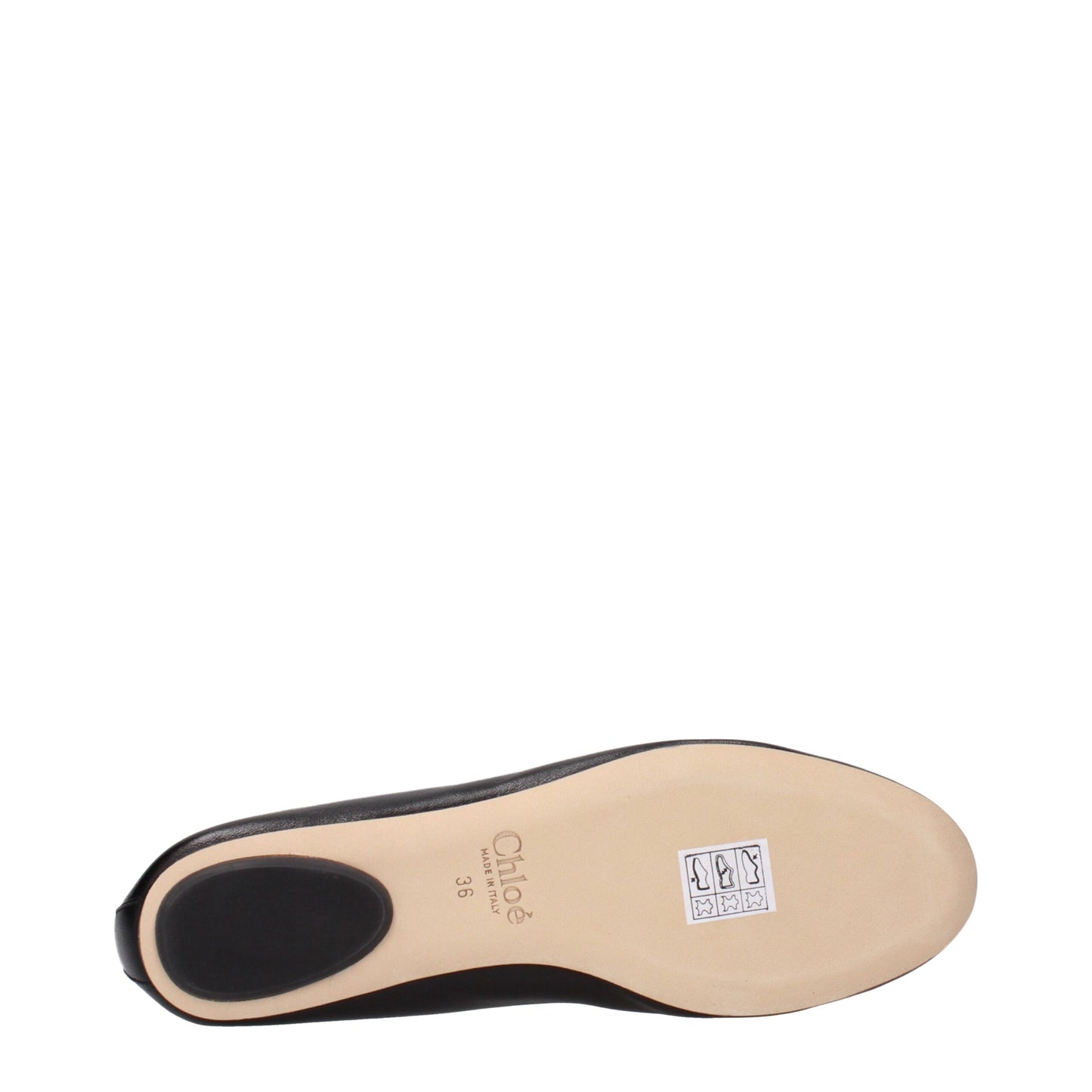 Chloé Black Leather Ballet Flats Curated Luxury Accessories by Orvyn