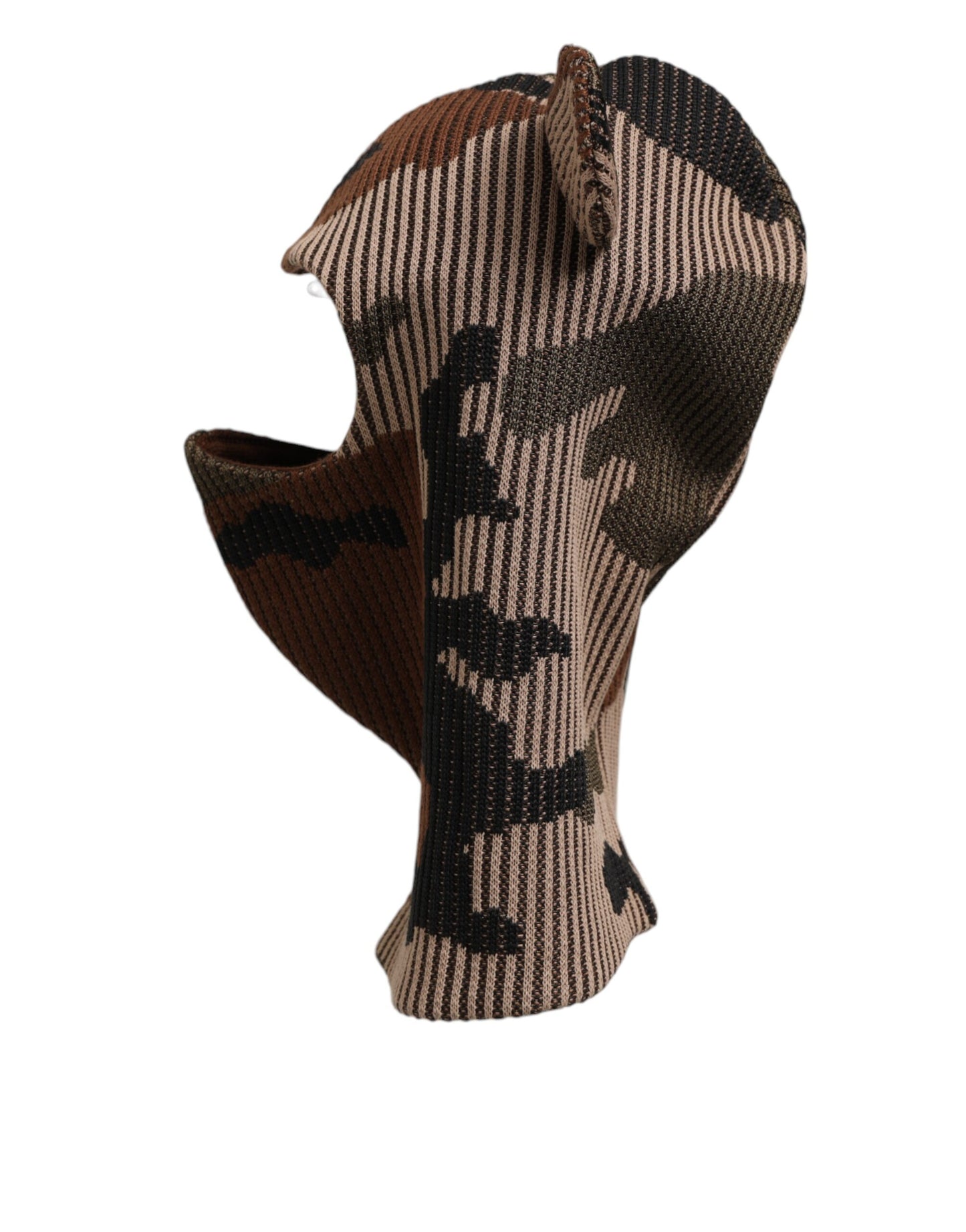 Dolce & Gabbana Multicolor Camouflage Balaclava Mask Men Cap One Size Hat Curated Luxury Accessories by Orvyn