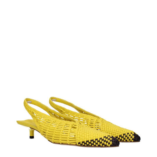 Jacquemus Yellow Leather Flat Sandals Curated Luxury Accessories by Orvyn