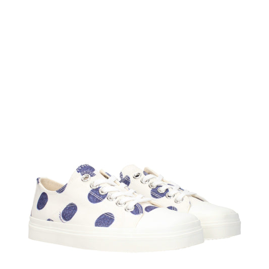 Moschino White Fabric Low Top Sneakers Curated Luxury Accessories by Orvyn