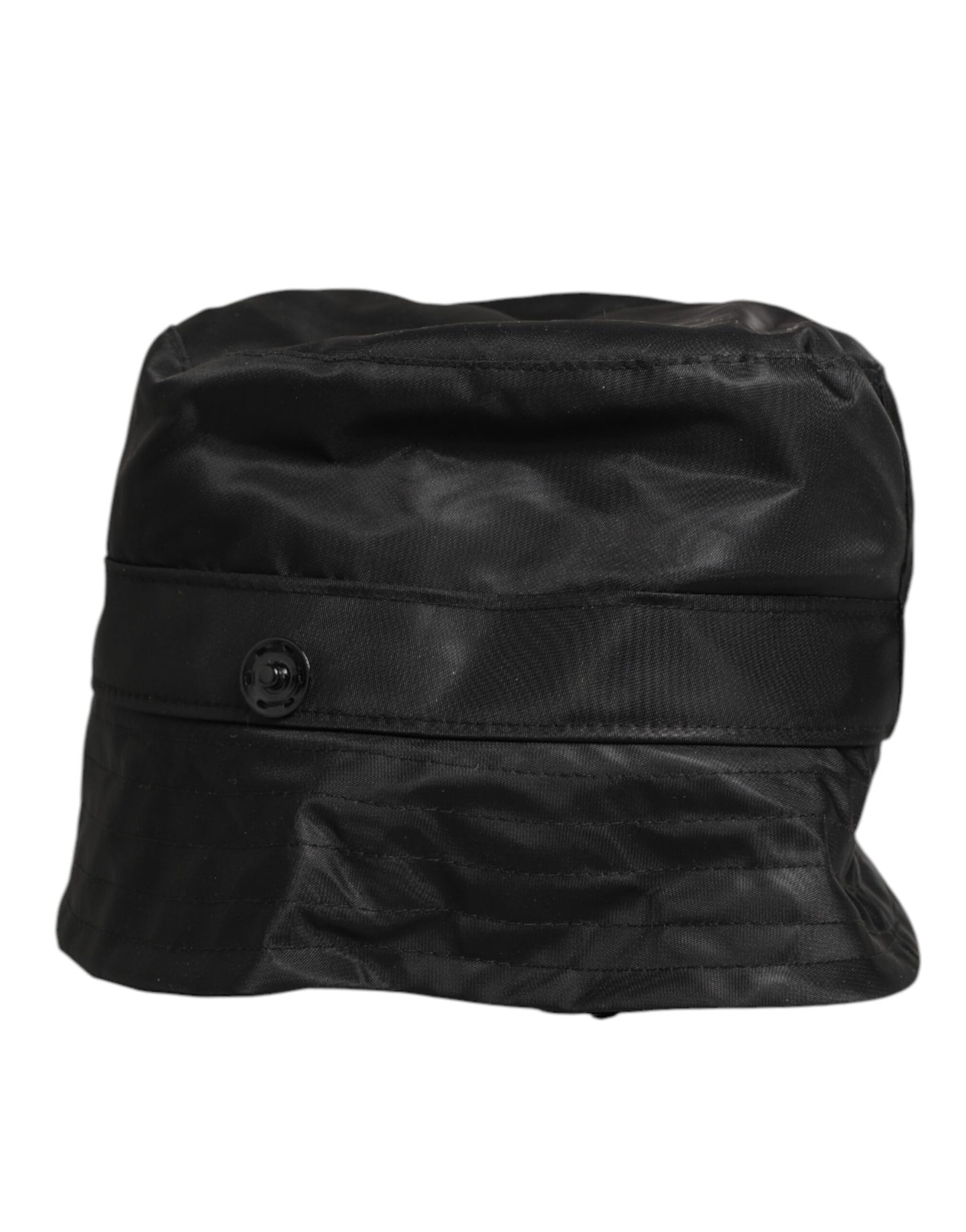 Dolce & Gabbana Black PVC Wide Brim Men Bucket Capello Hat Curated Luxury Accessories by Orvyn