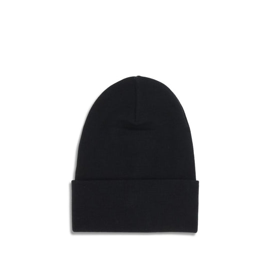 Moncler Grenoble Black Fleece Wool Beanie Curated Luxury Accessories by Orvyn