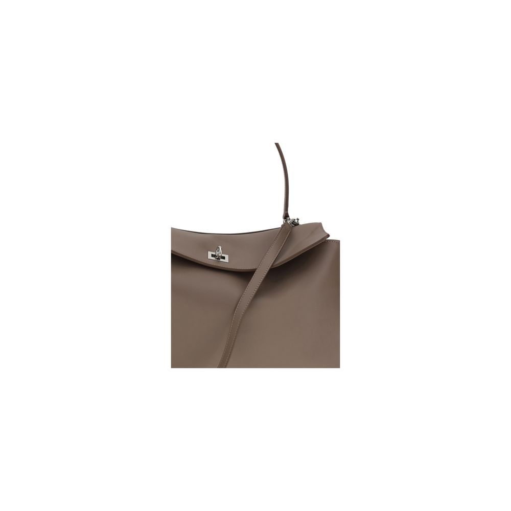 Balenciaga Gray Calf Leather Bos Taurus Shoulder Bag Curated Luxury Accessories by Orvyn
