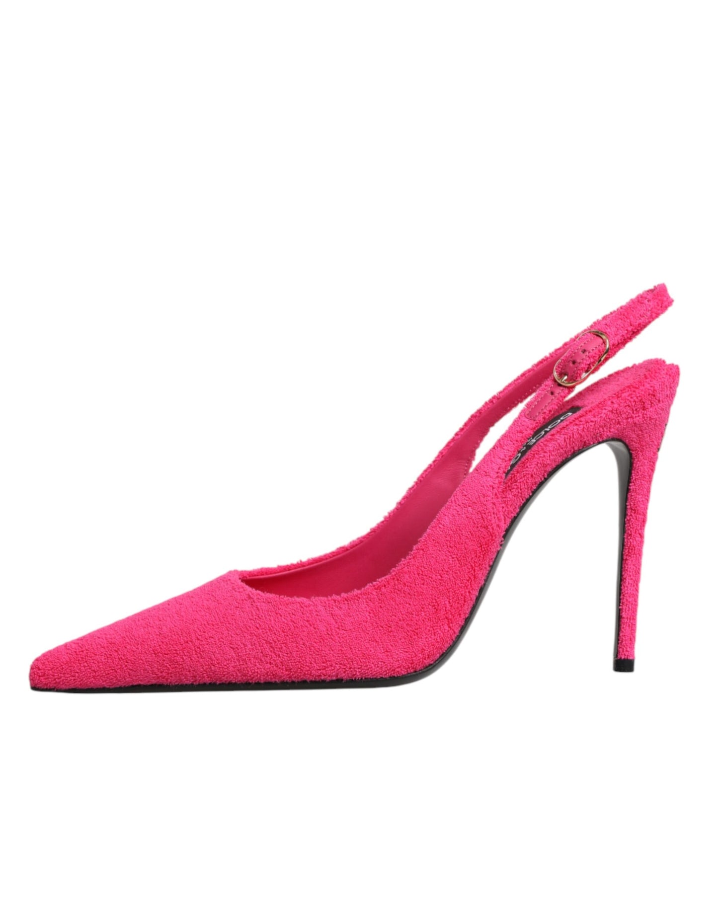 Dolce & Gabbana Pink Suede High Heels Slingback Shoes Curated Luxury Accessories by Orvyn