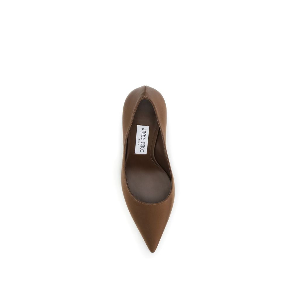 Jimmy Choo Brown Silk Pumps Curated Luxury Accessories by Orvyn