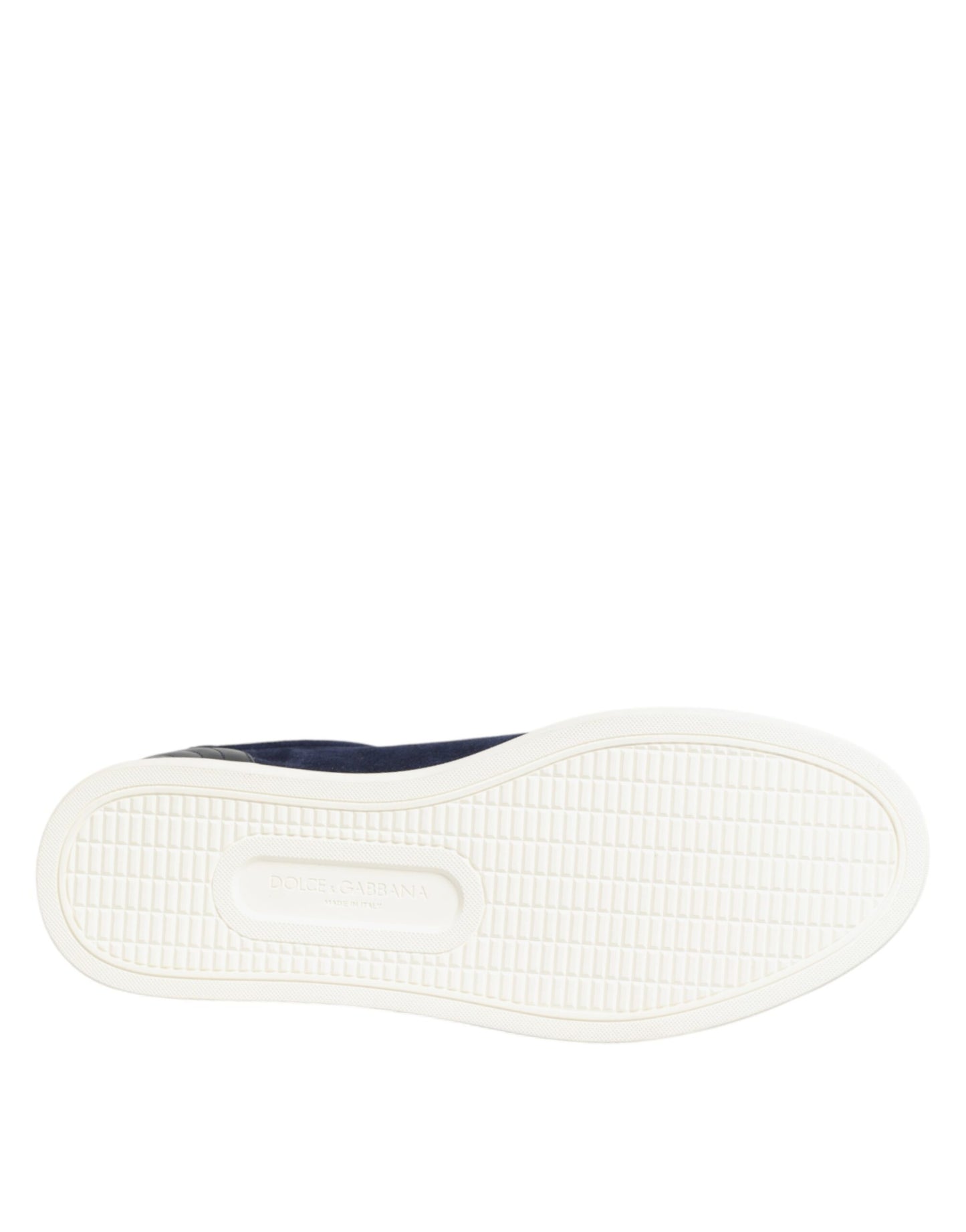 Dolce & Gabbana Blue Leather Suede Low Top Sneakers Shoes Curated Luxury Accessories by Orvyn