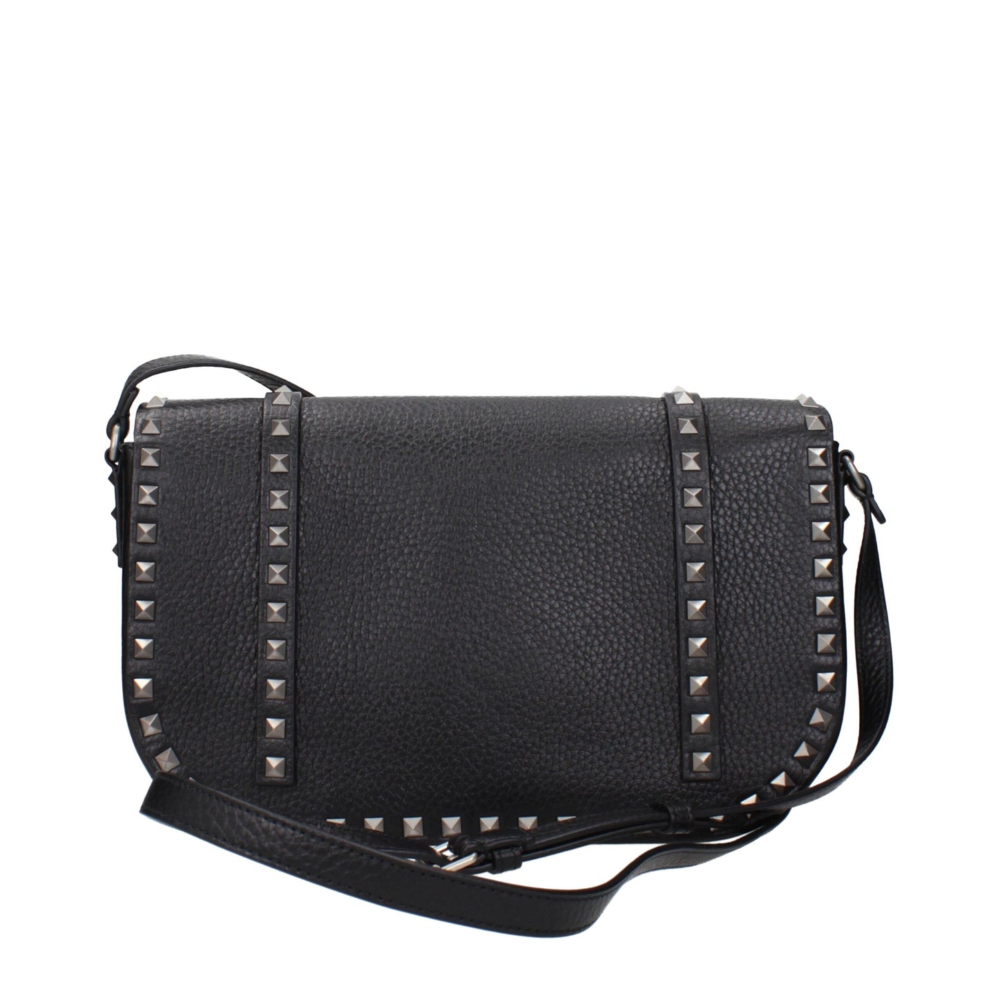 Valentino Garavani Black Leather Crossbody Bag Bags schwarz
