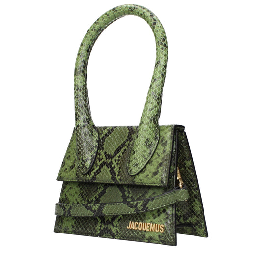 Jacquemus Green Leather Handbag Curated Luxury Accessories by Orvyn