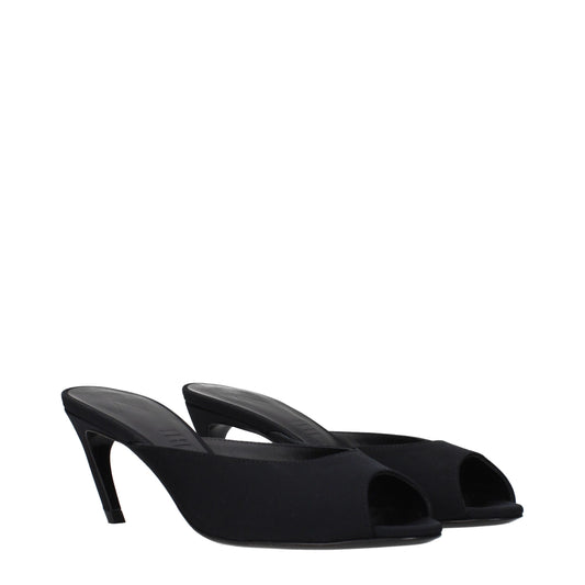 The Attico Black Fabric Flat Sandals Curated Luxury Accessories by Orvyn