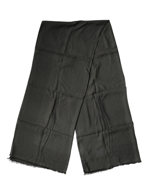 Dolce & Gabbana Black Modal Neck Wrap Men Shawl Men Scarf Curated Luxury Accessories by Orvyn