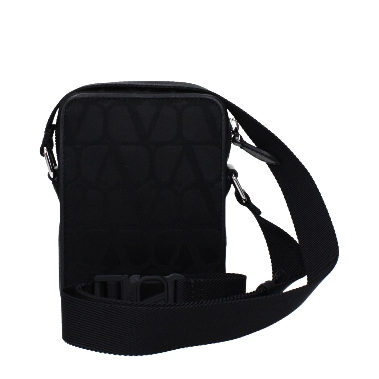 Valentino Garavani Black Fabric Crossbody Bag Curated Luxury Accessories by Orvyn