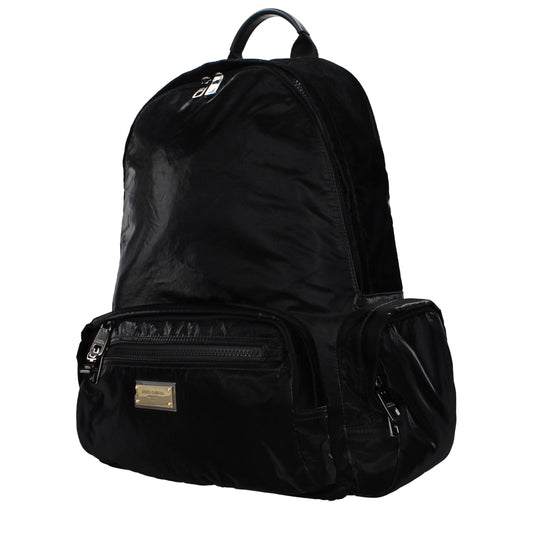 Dolce & Gabbana Black Nylon Backpack Curated Luxury Accessories by Orvyn