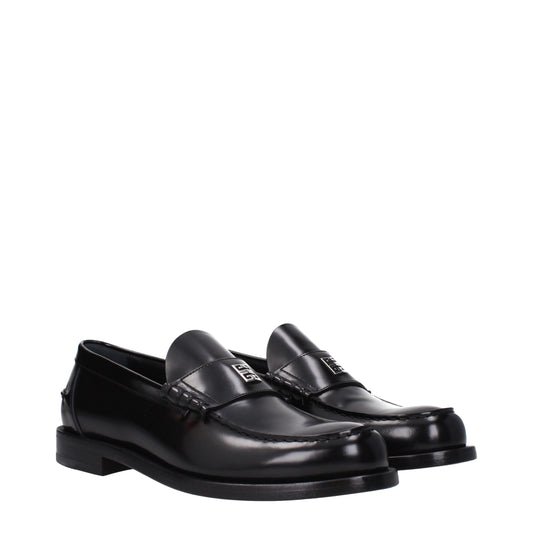 Givenchy Black Leather Slip-On Loafers Curated Luxury Accessories by Orvyn