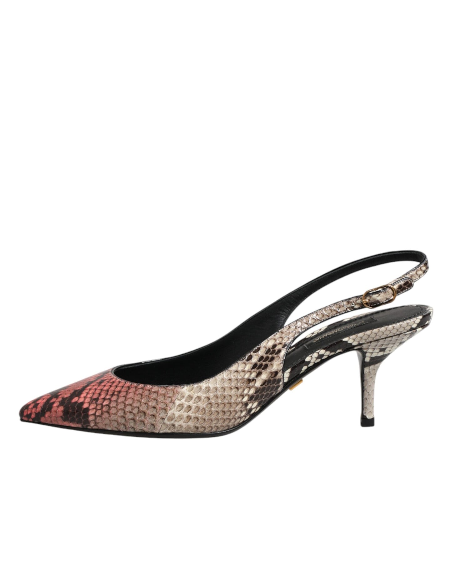 Dolce & Gabbana Multicolor Leather Heels Slingback Shoes Curated Luxury Accessories by Orvyn