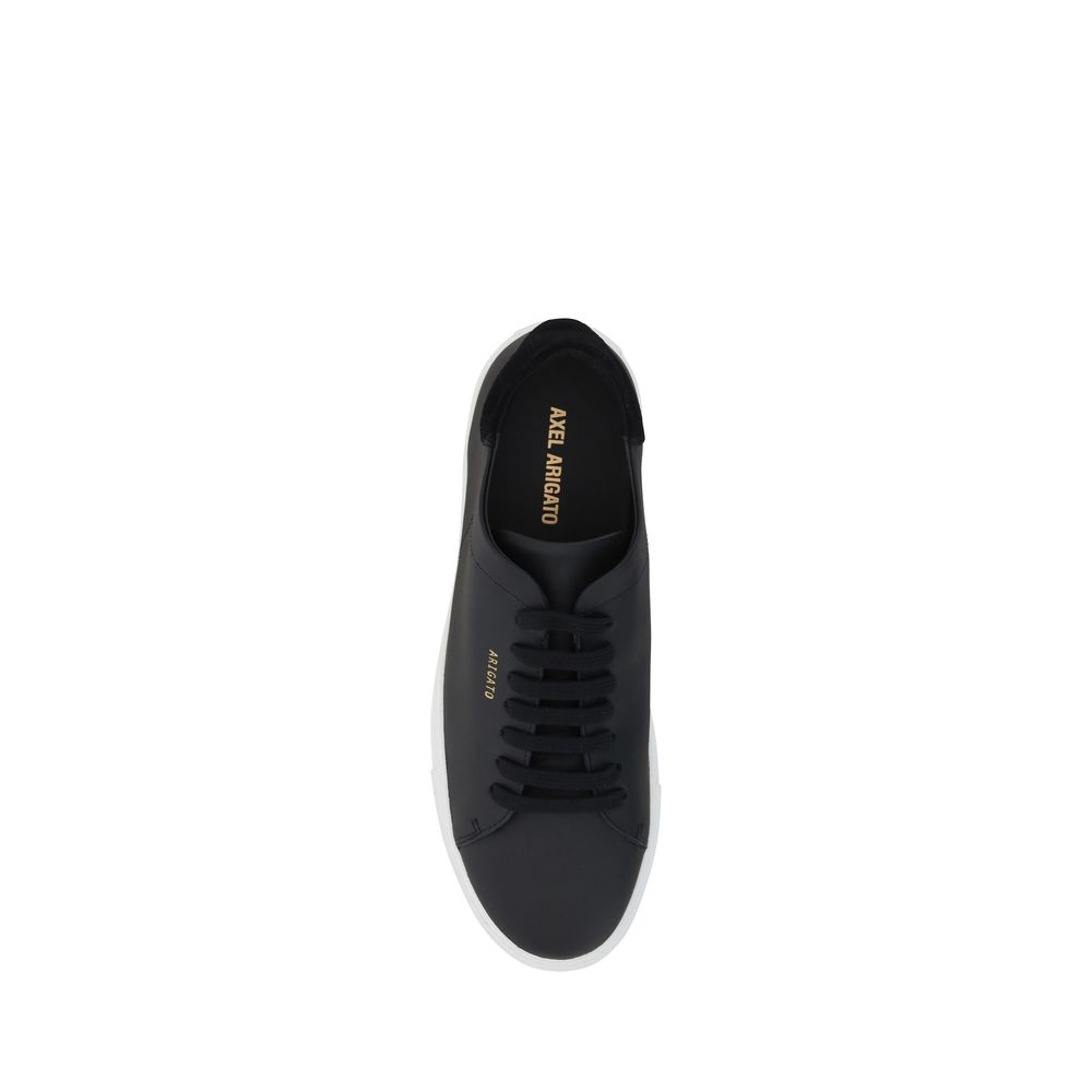 Axel Arigato Black Calf Leather Bos Taurus Low Top Sneakers Curated Luxury Accessories by Orvyn