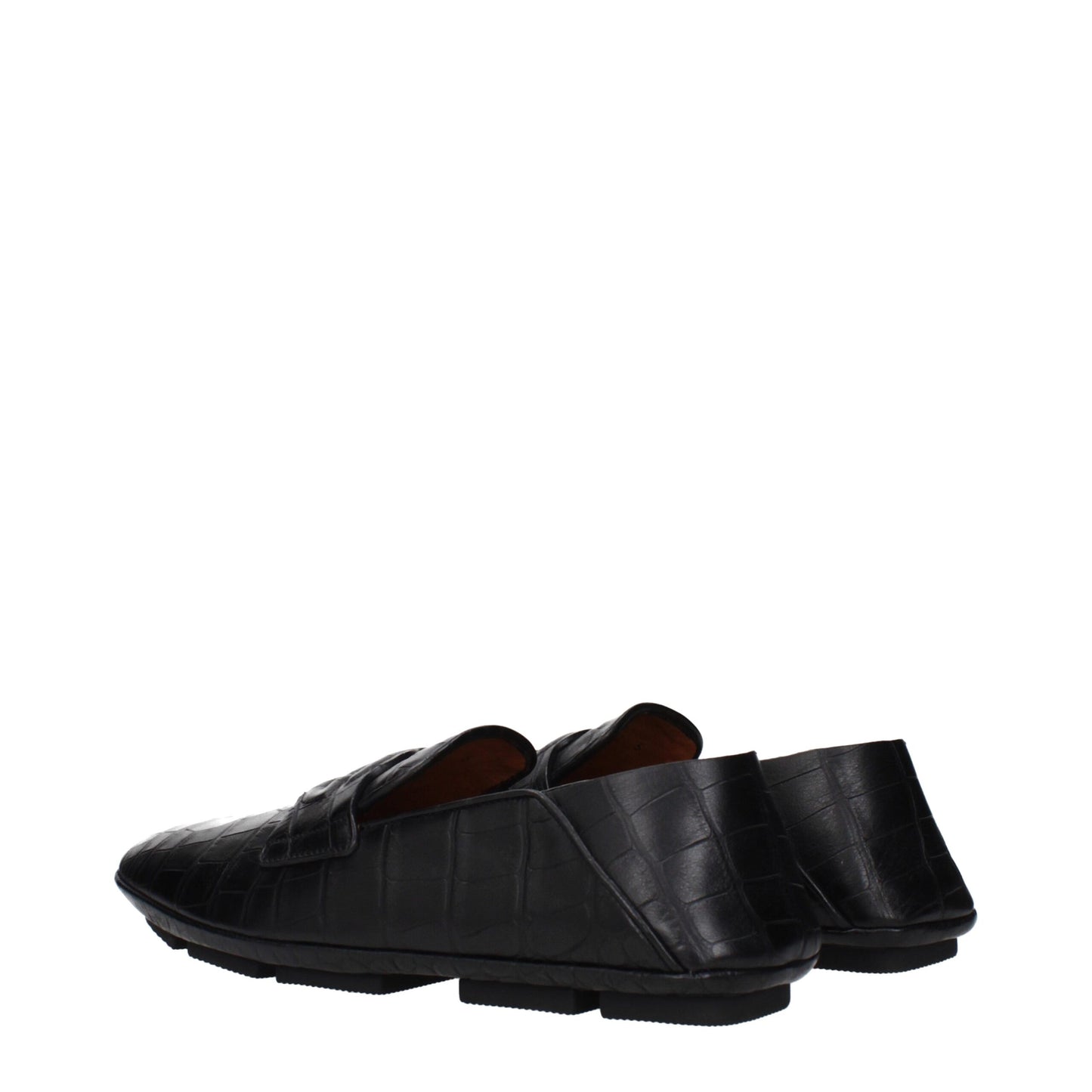 Dolce & Gabbana Black Leather Slip-On Loafers Curated Luxury Accessories by Orvyn
