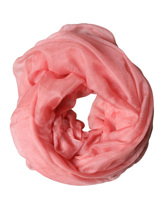 Dolce & Gabbana Light Pink Cashmere Neck Wrap Shawl Scarf Curated Luxury Accessories by Orvyn