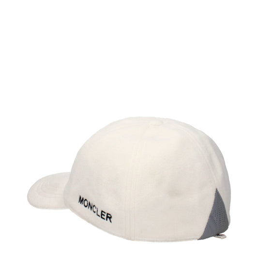 Moncler White Polyester Cap (Baseball Hat) Curated Luxury Accessories by Orvyn