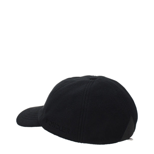 Moncler Black Polyester Cap (Baseball Hat) Curated Luxury Accessories by Orvyn