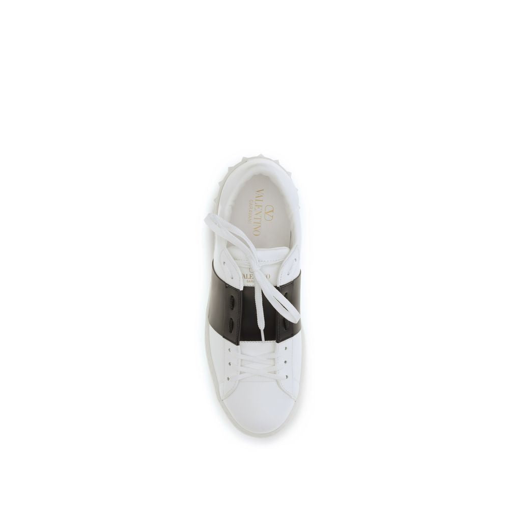Valentino Garavani Blue Calf Leather Bos Taurus Low Top Sneakers Curated Luxury Accessories by Orvyn