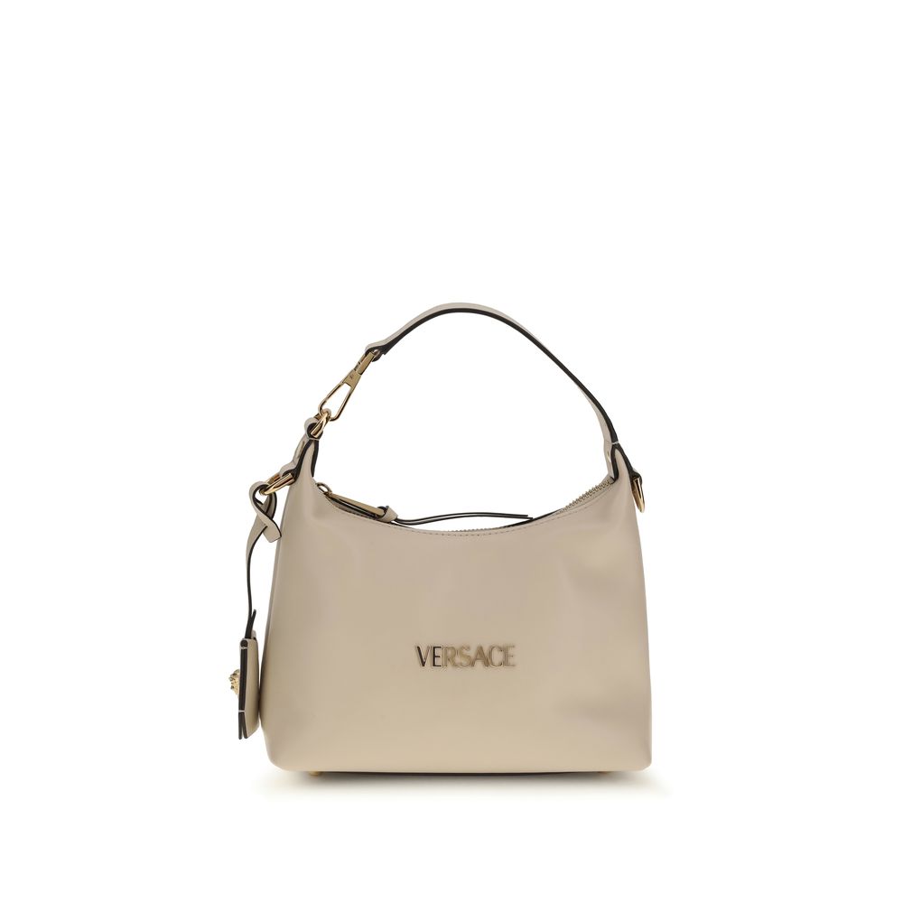 Versace Beige Calf Leather Bos Taurus Handbag Curated Luxury Accessories by Orvyn